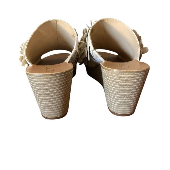 Sole Society Women's Cream Wedge Sandals Size 7.5 - Picture 7 of 12